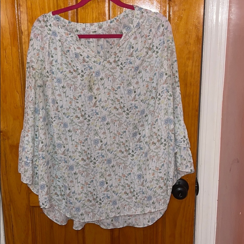 Violet and Claire Floral Blouse